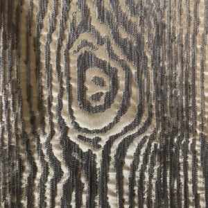 Two silver Velvet Wood Patterned Pillow Covers